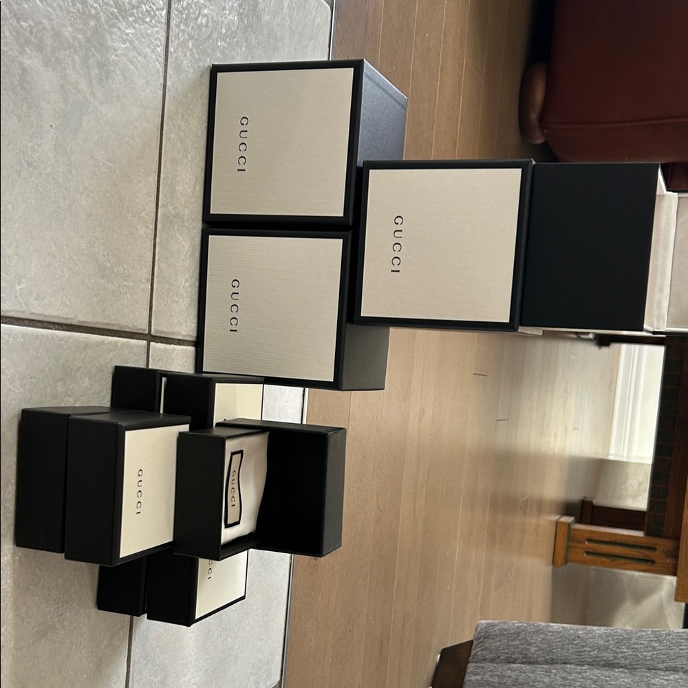 10 Gucci empty Boxes. In Perfect Condition.